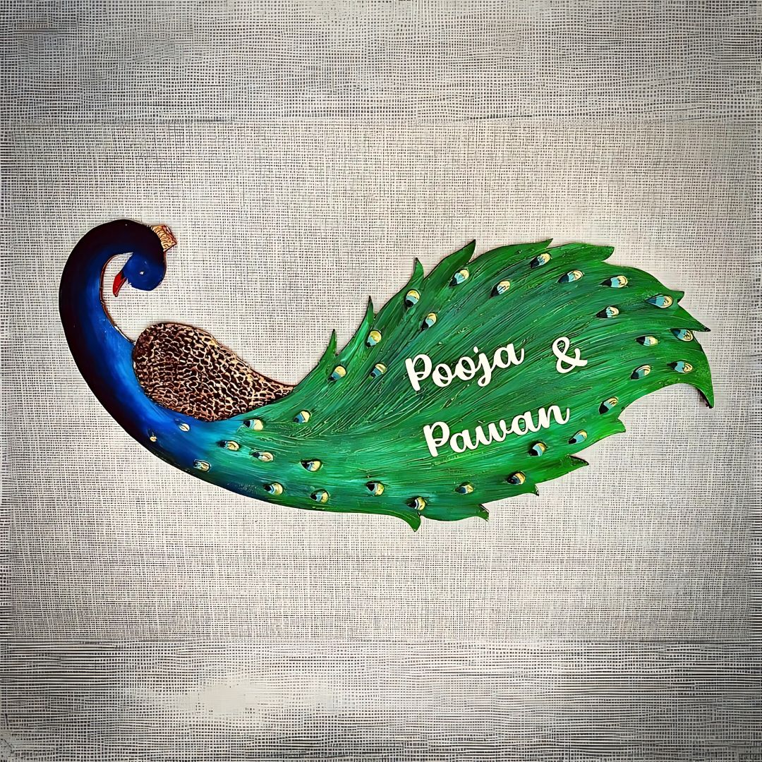 Peacock Nameplate