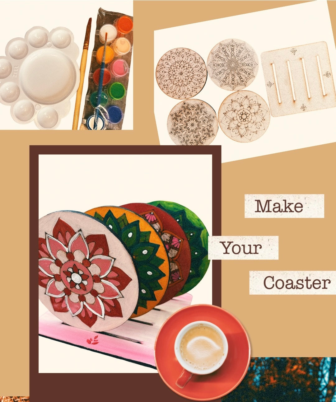 Mandala Coaster DIY Kit I SPLASH DIY Kit