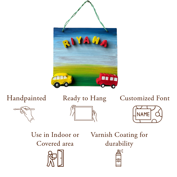 Cars Kids Nameplate