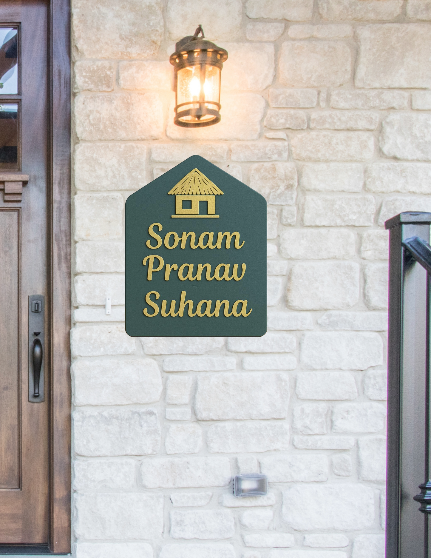 Cozy Hut Nameplate
