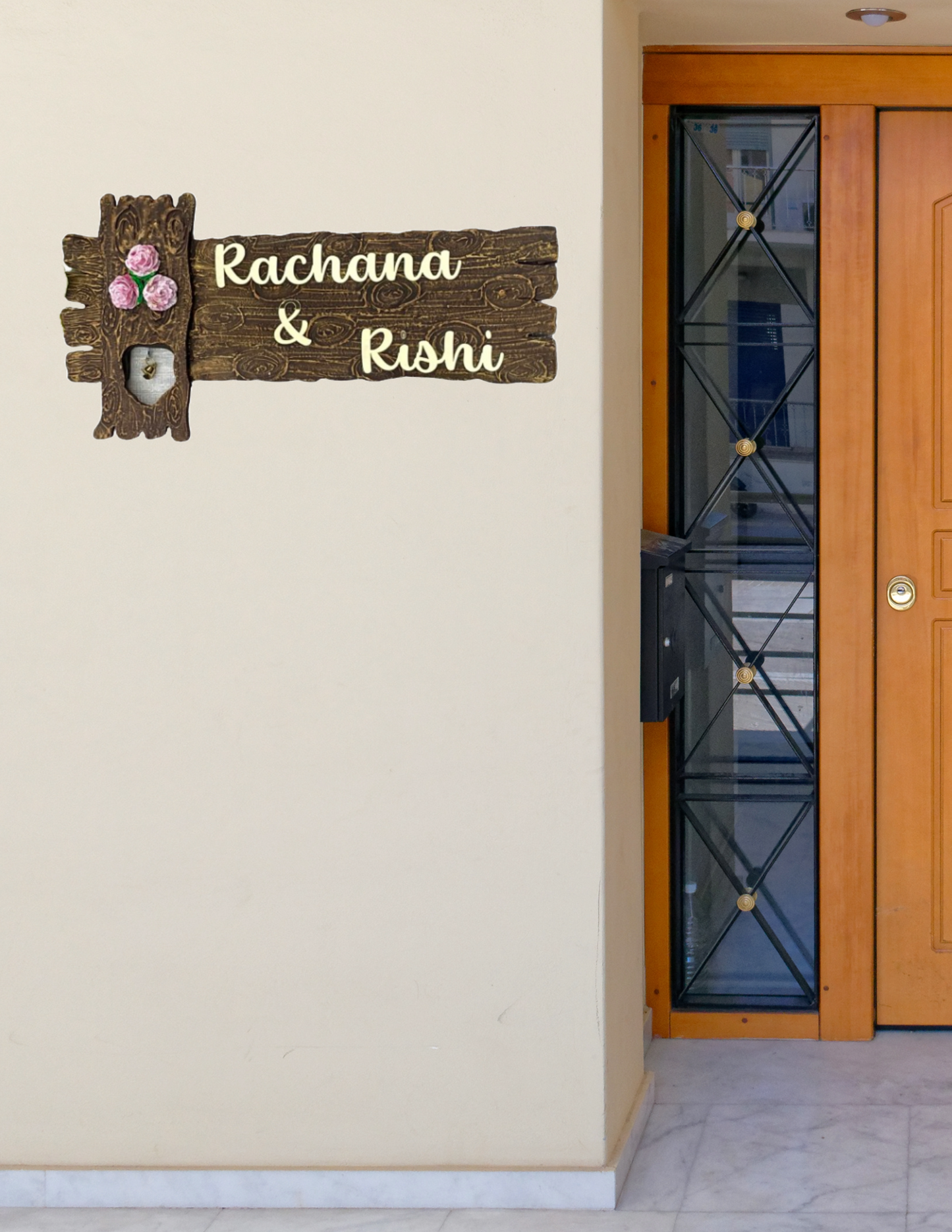 Wooden Effect Nameplate