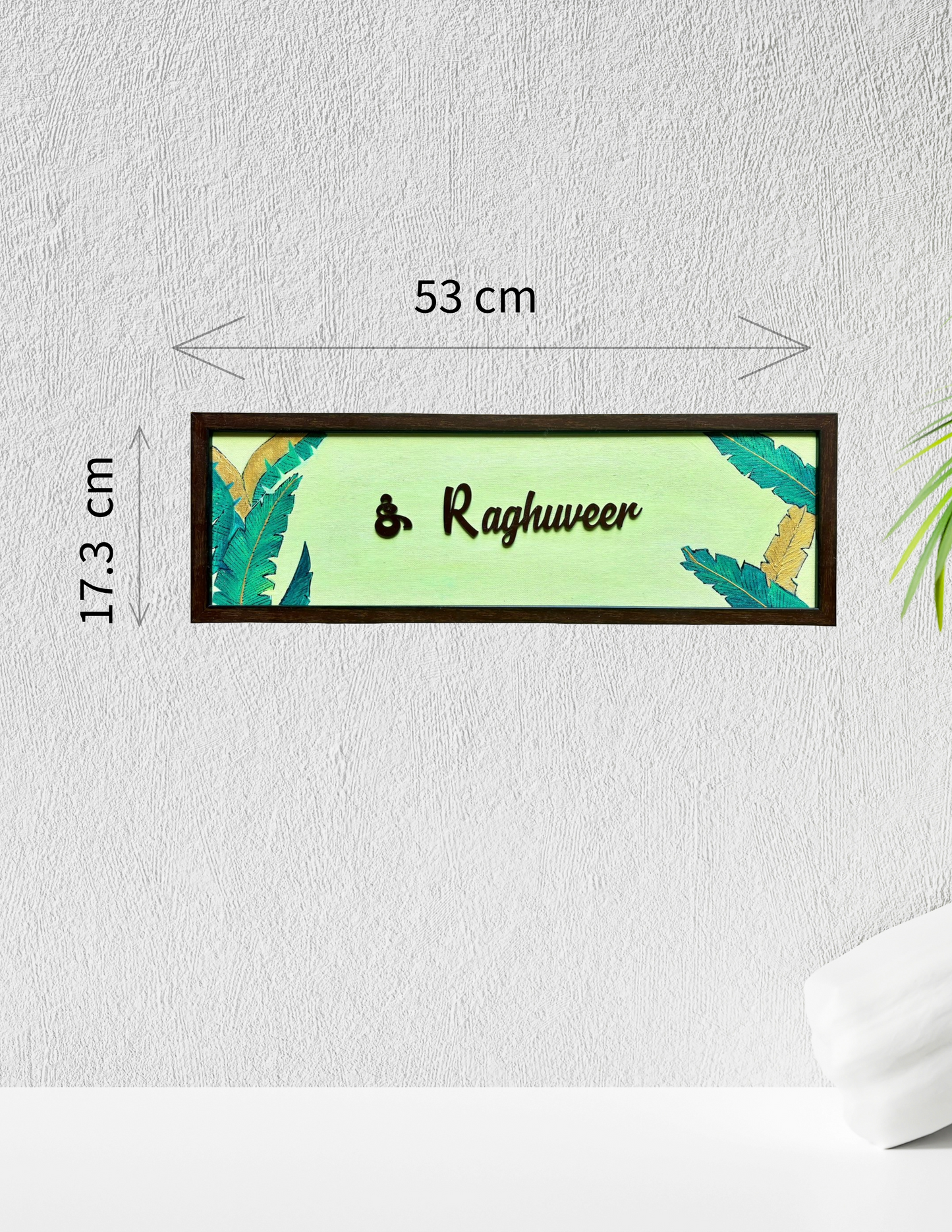 Banana Leaf Nameplate