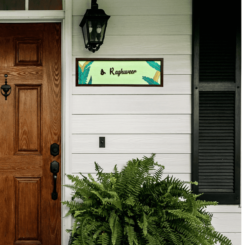 Banana Leaf Nameplate