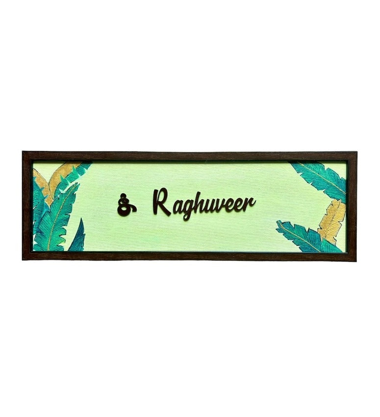 Banana Leaf Nameplate