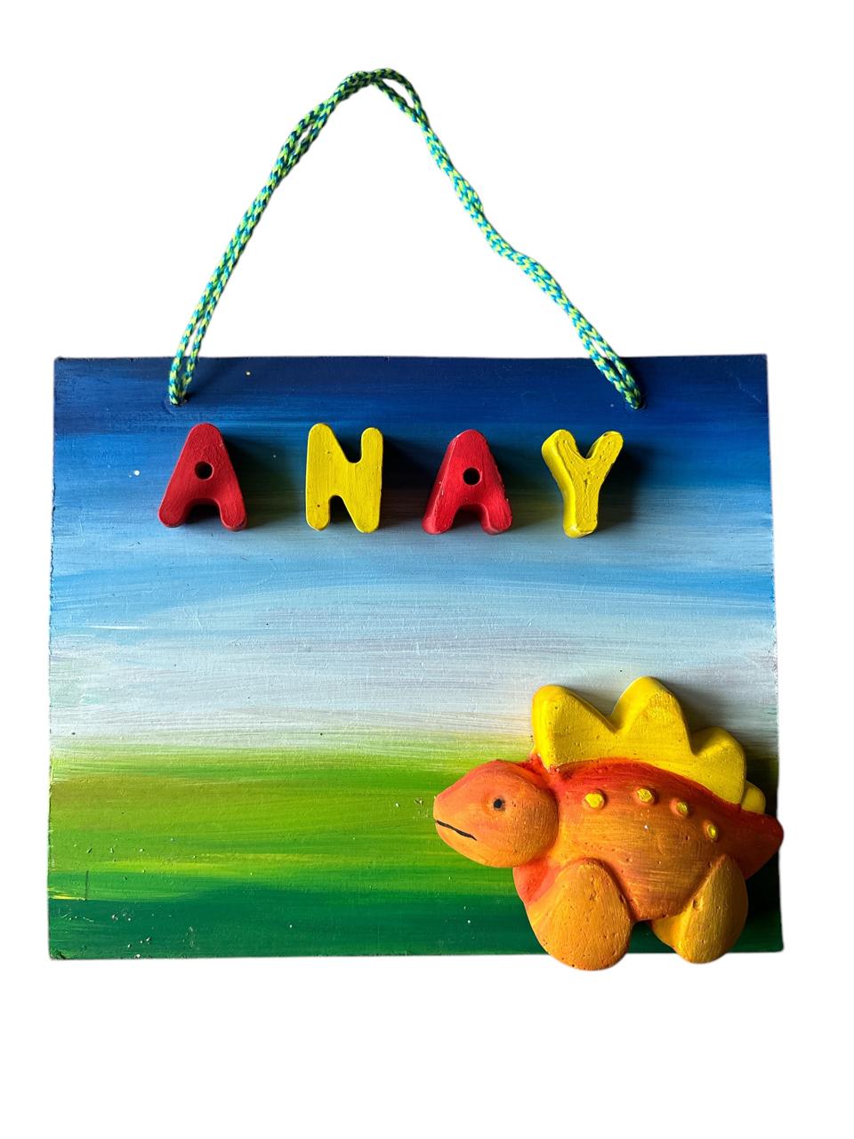Dinosaur Kids Nameplate
