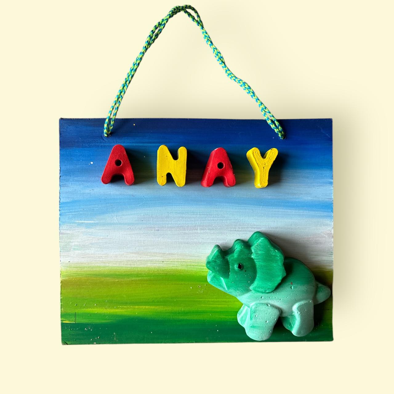 Dinosaur Kids Nameplate