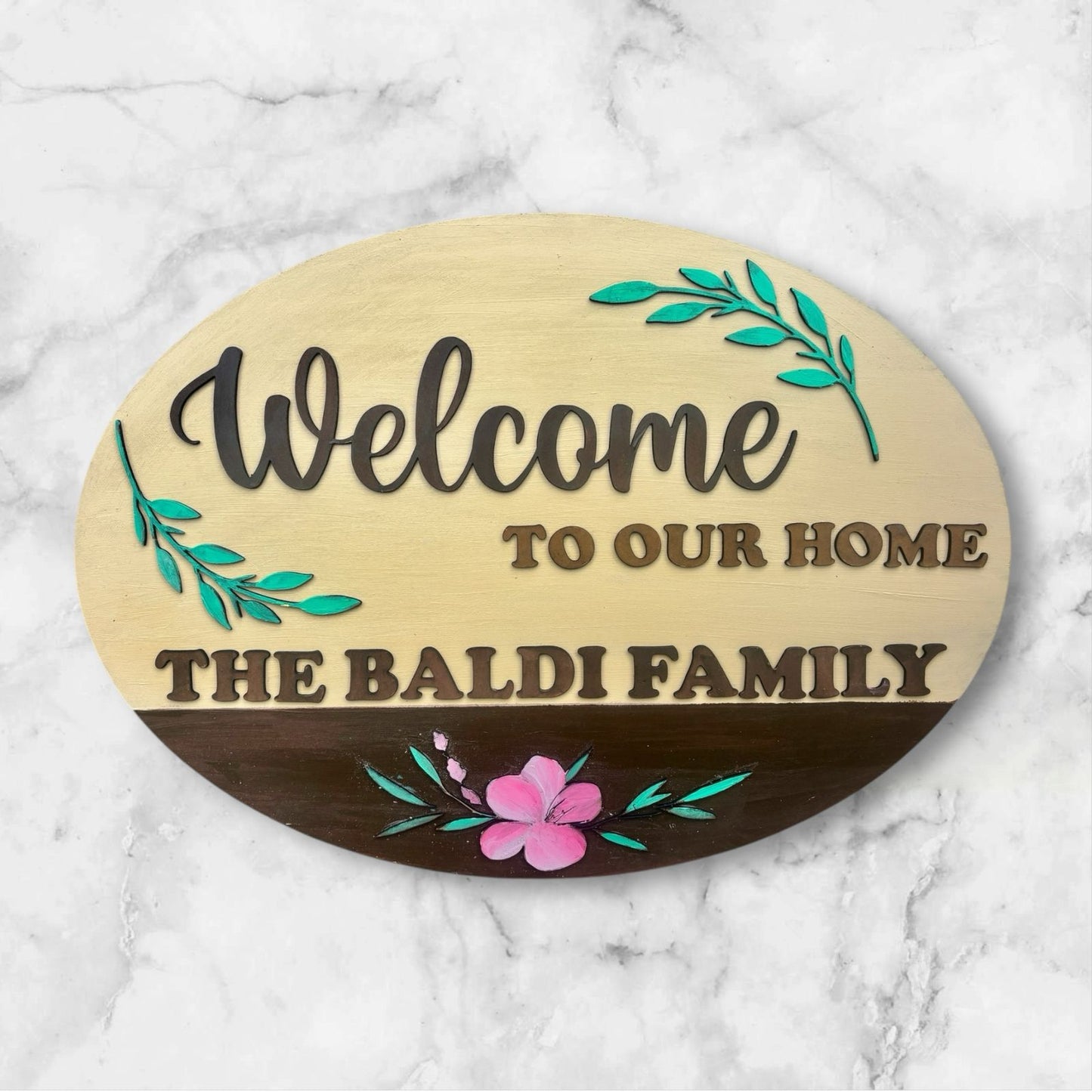 Family Surname Nameplate