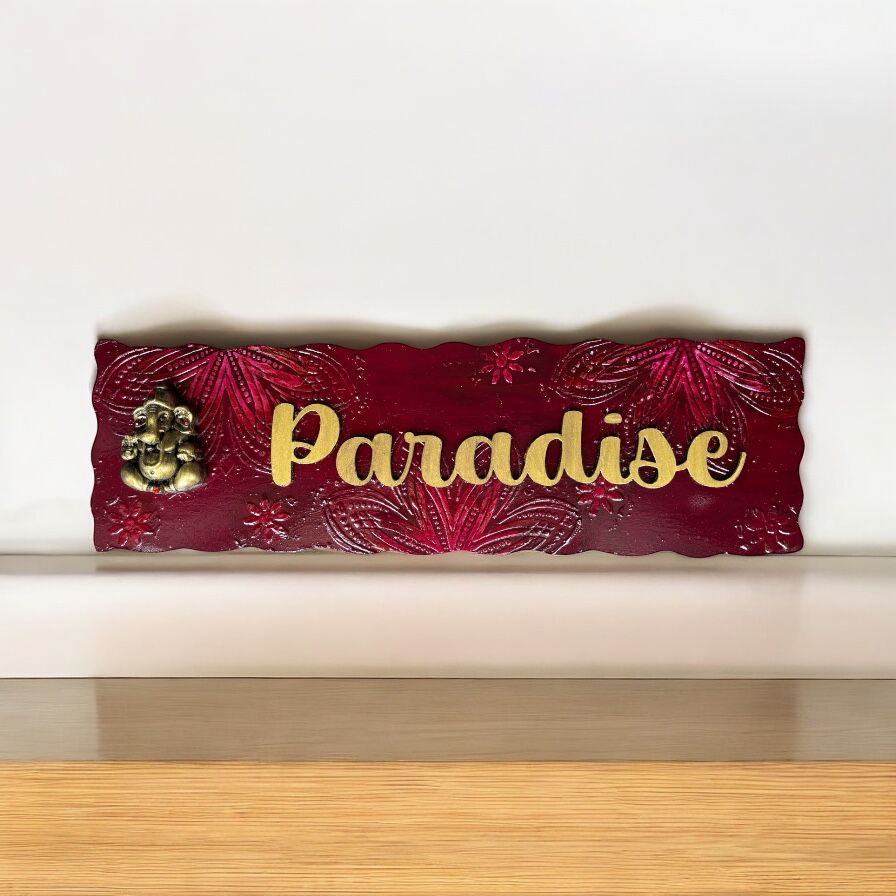 Divine Ganesha Nameplate