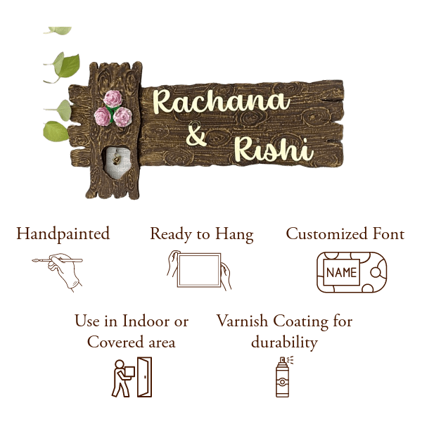 Wooden Effect Nameplate
