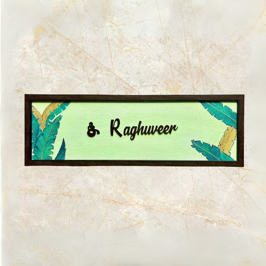Banana Leaf Nameplate