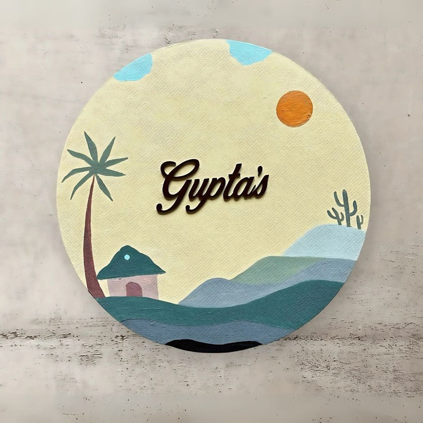 Boho Style Nameplate
