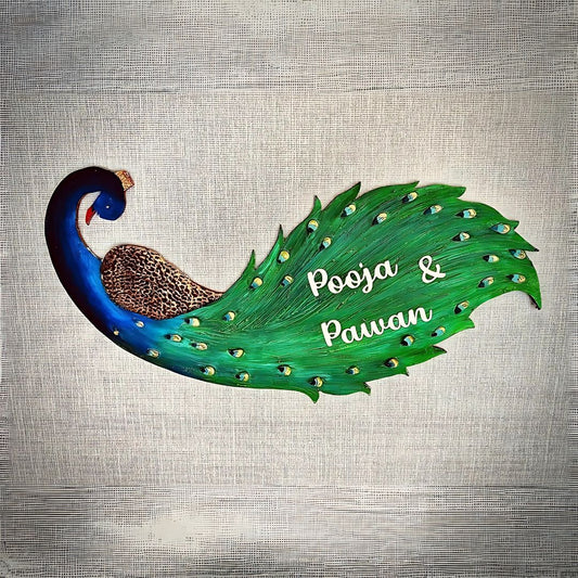 Peacock Nameplate
