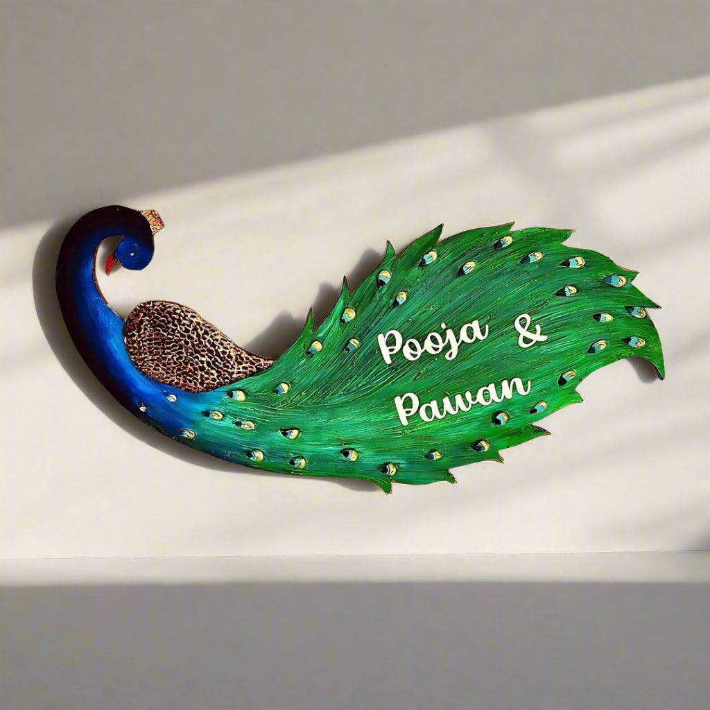 Peacock Nameplate