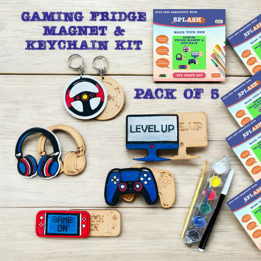 Gaming Fridge Magnet and Keychain DIY Kit I SPLASH DIY Kit