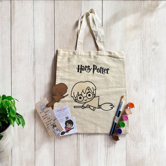 Harry Potter Tote Bag Painting and Fridge Magnet DIY Kit