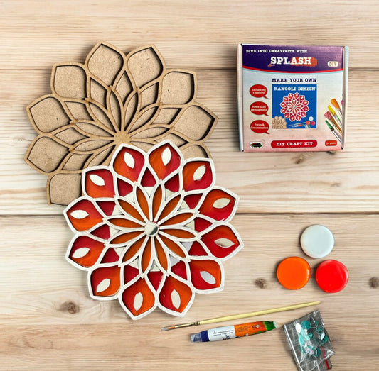Petal Double Layered Rangoli Design DIY Kit I SPLASH DIY Kit
