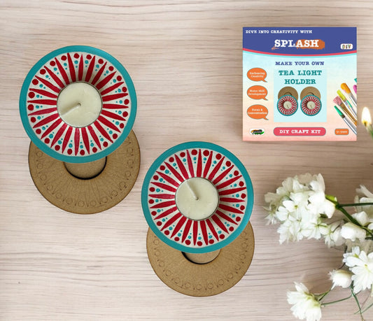 Circle Spark Tea Light Candle Holder DIY Kit | SPLASH DIY Kit