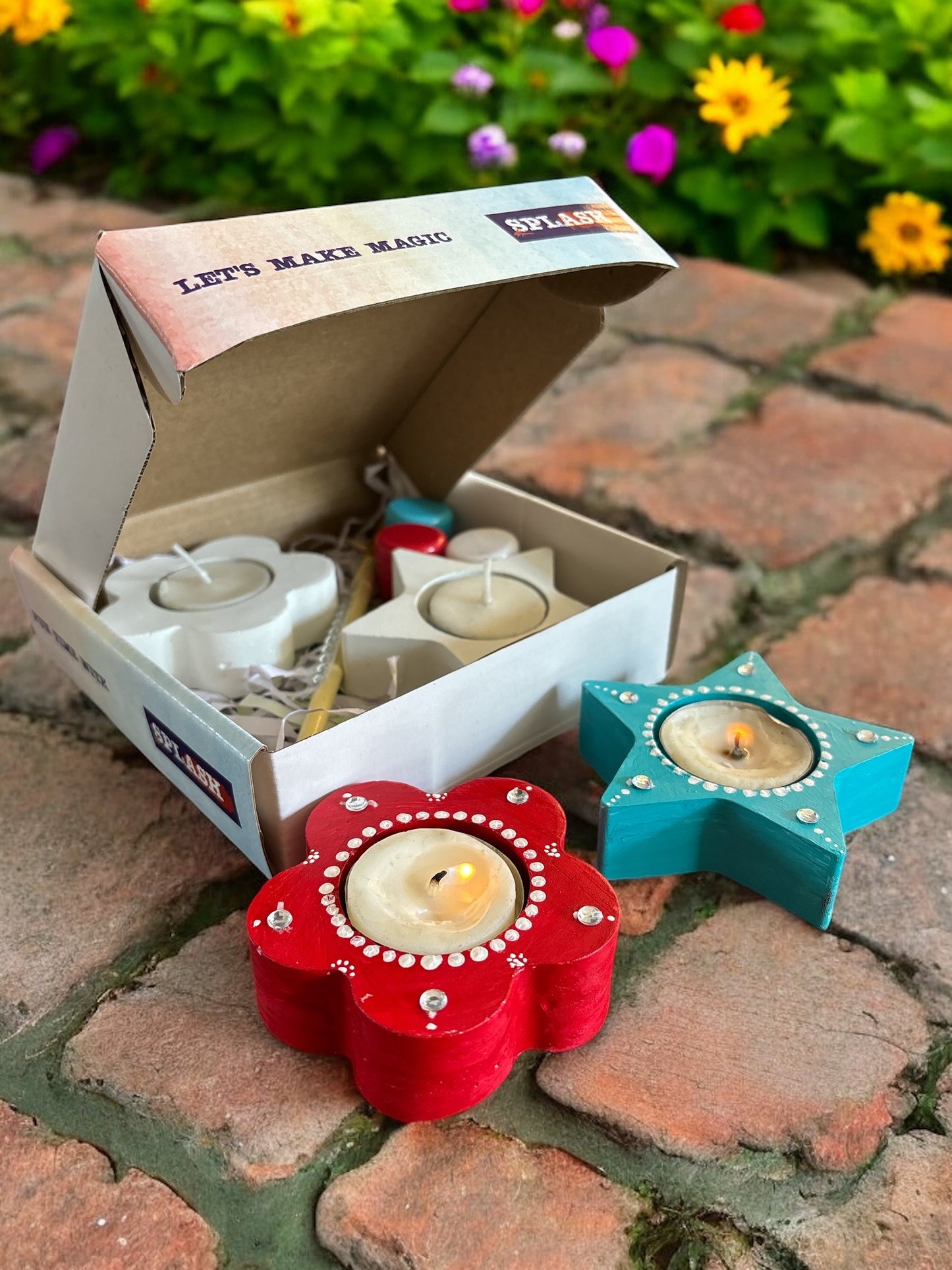 Tea Light Candle Holder SPLASH DIY Kit