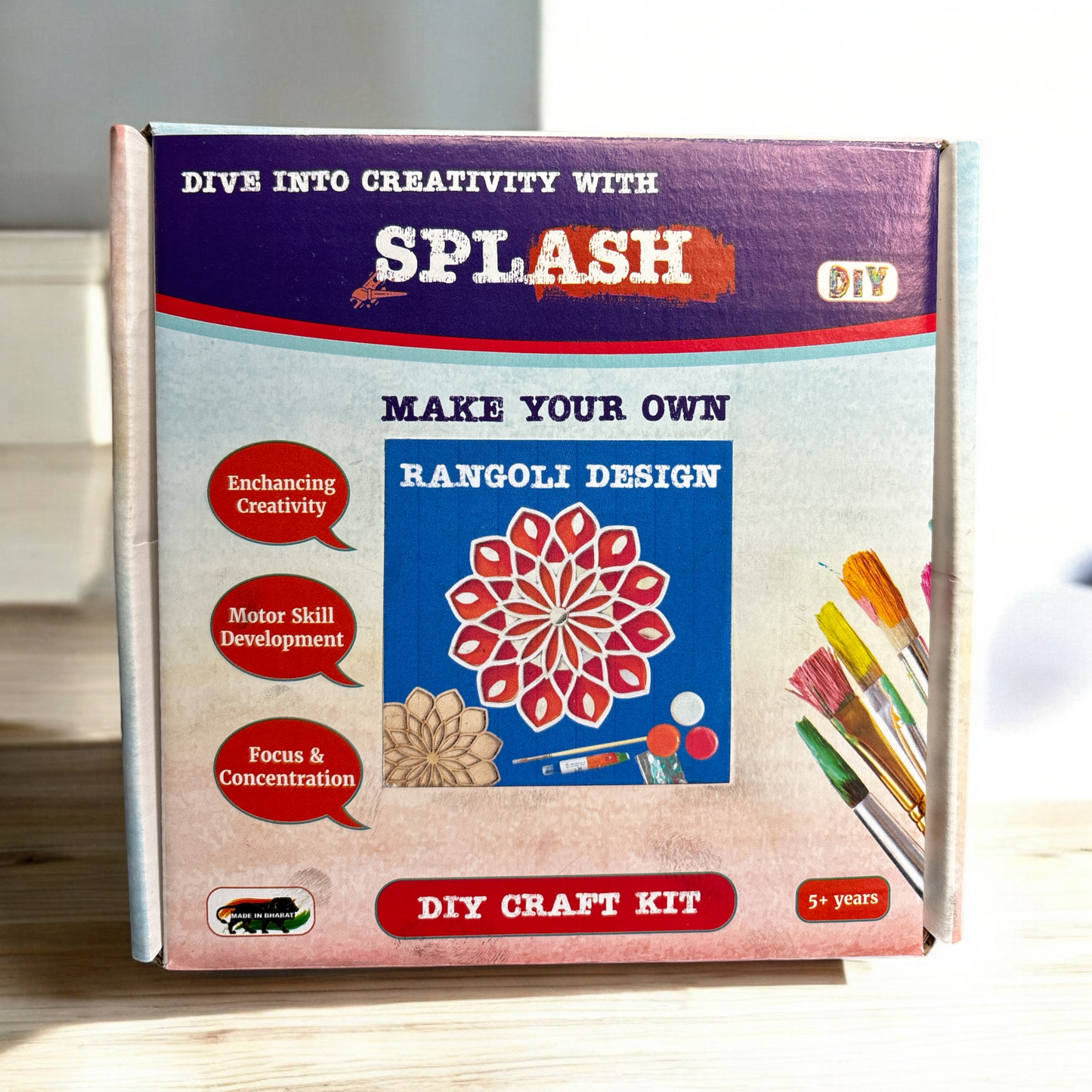 Petal Double Layered Rangoli Design DIY Kit I SPLASH DIY Kit