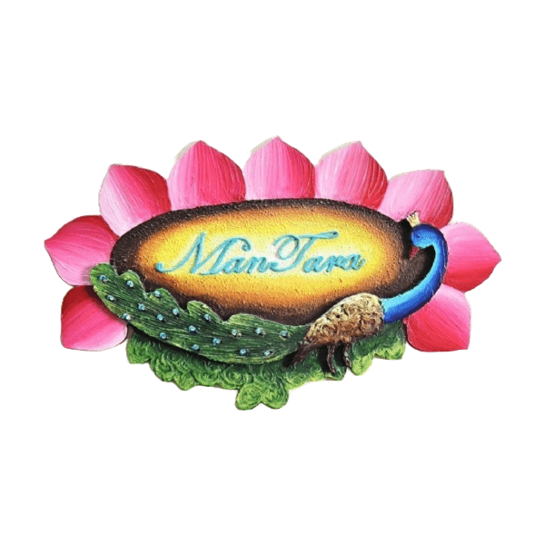 Peacock Lotus Nameplate