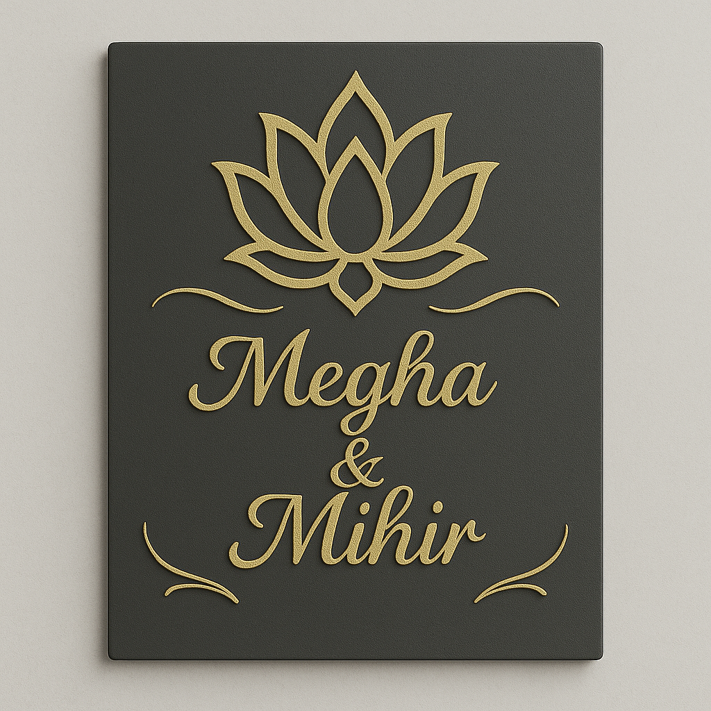 Divine Lotus Nameplate