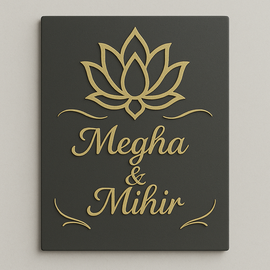 Divine Lotus Nameplate