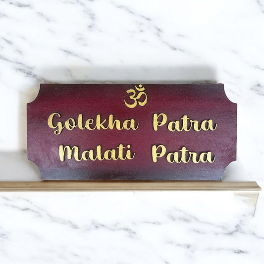 Om Nameplate