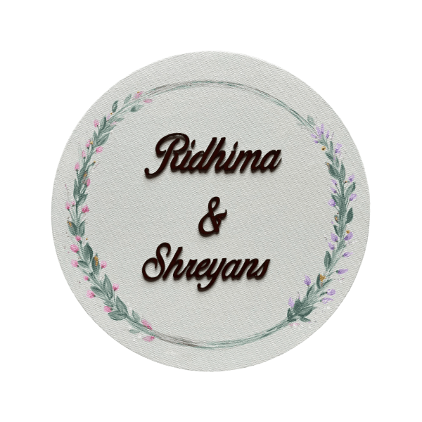 Pastel flower Nameplate