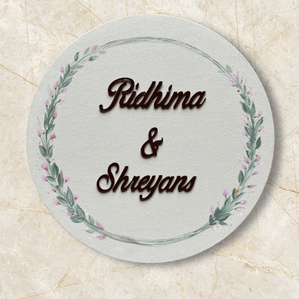 Pastel flower Nameplate