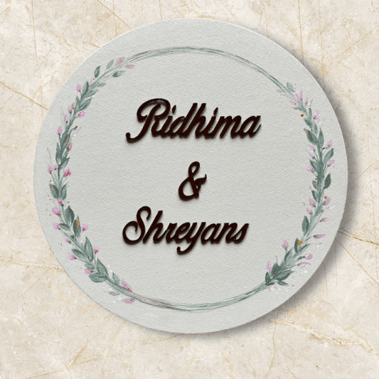 Pastel flower Nameplate