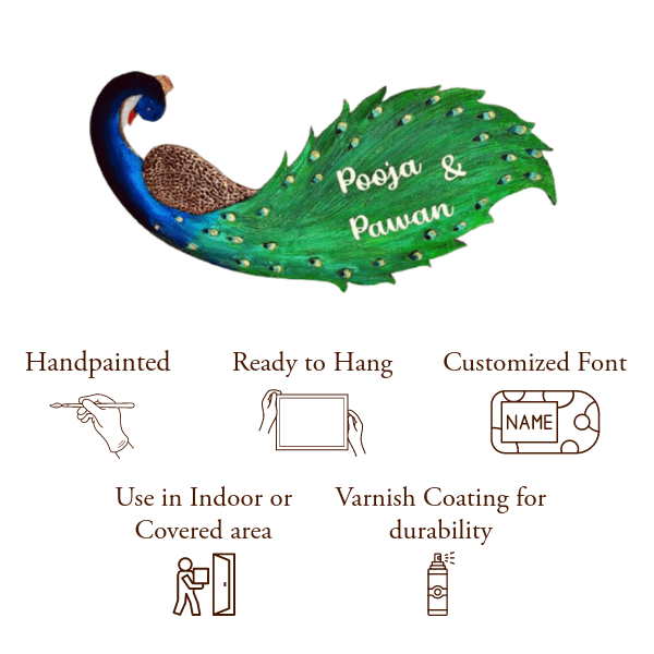 Peacock Nameplate