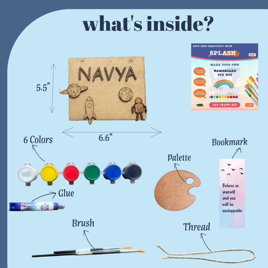 Astronaut Nameboard DIY Kit