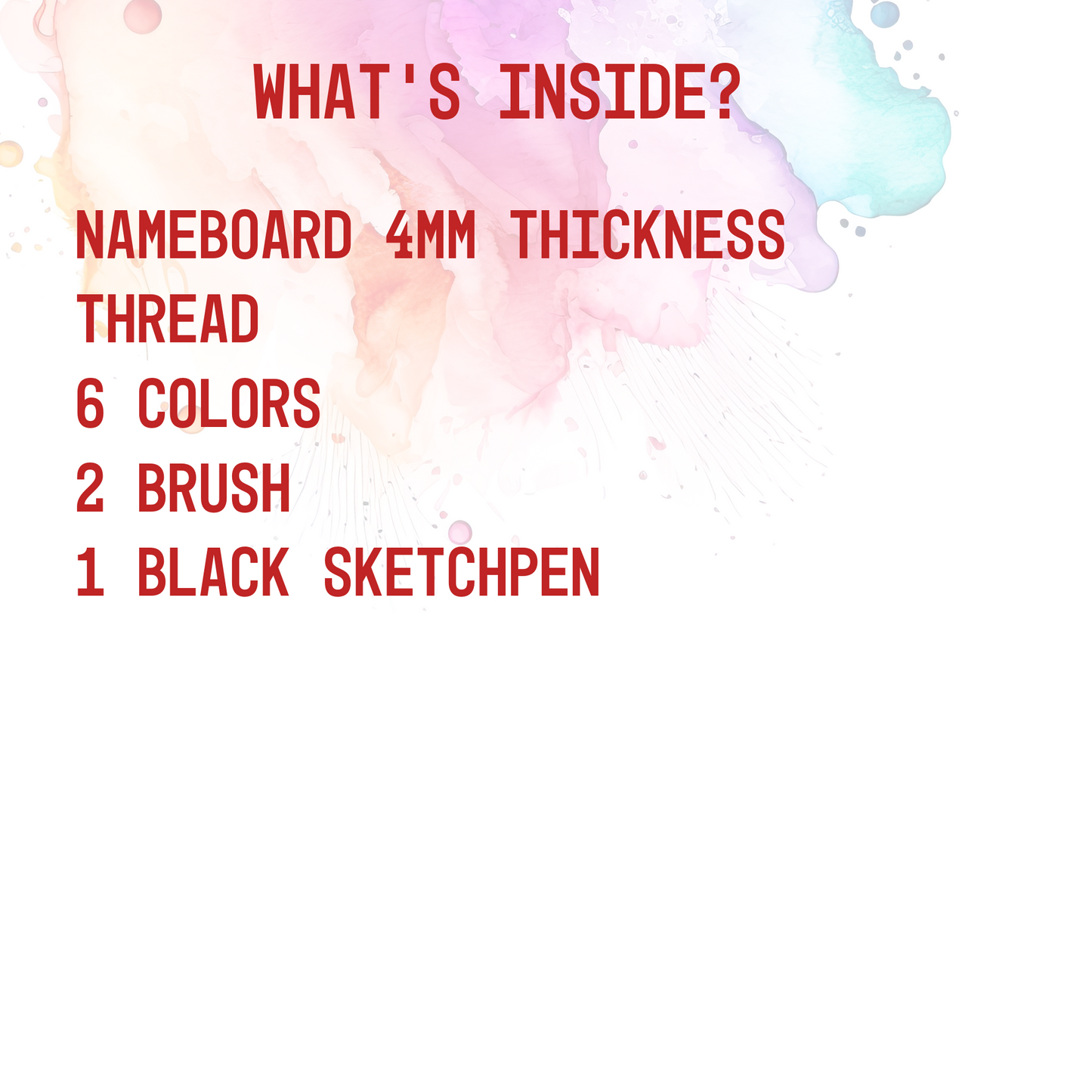 Unicorn Nameboard DIY Kit