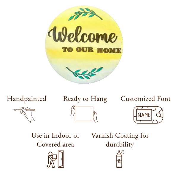 Welcome Nameplate