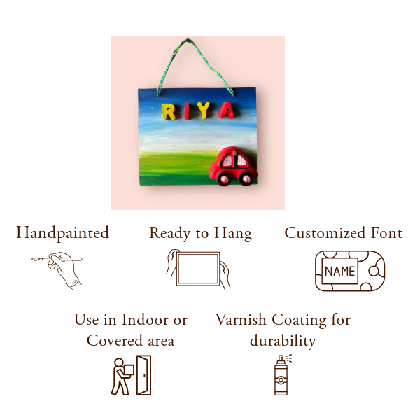 Cars Kids Nameplate