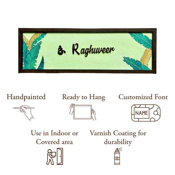 Banana Leaf Nameplate