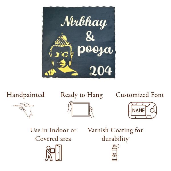 Buddha Blessing Nameplate