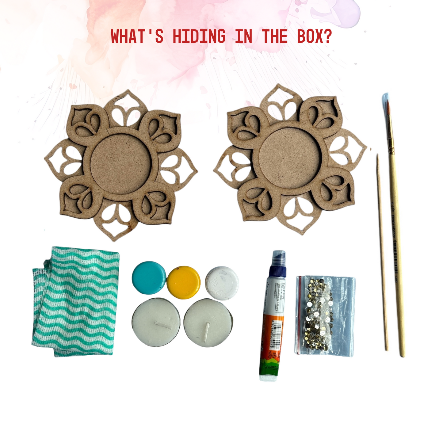 Flower Tea Light Candle Holder DIY Kit | SPLASH DIY Kit