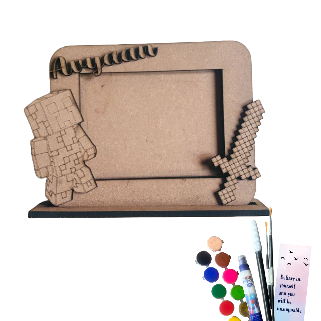 Minecraft Theme Photo Frame DIY Kit