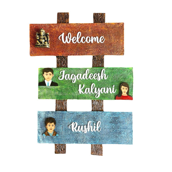 Happy Family Nameplate