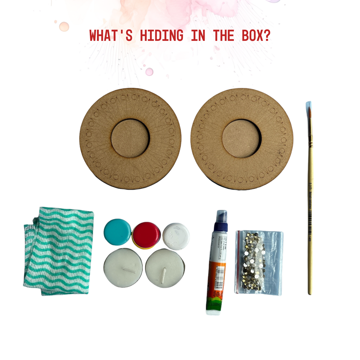 Circle Spark Tea Light Candle Holder DIY Kit | SPLASH DIY Kit