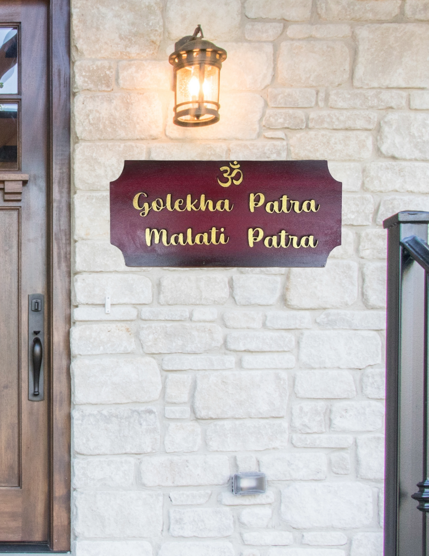 Om Nameplate