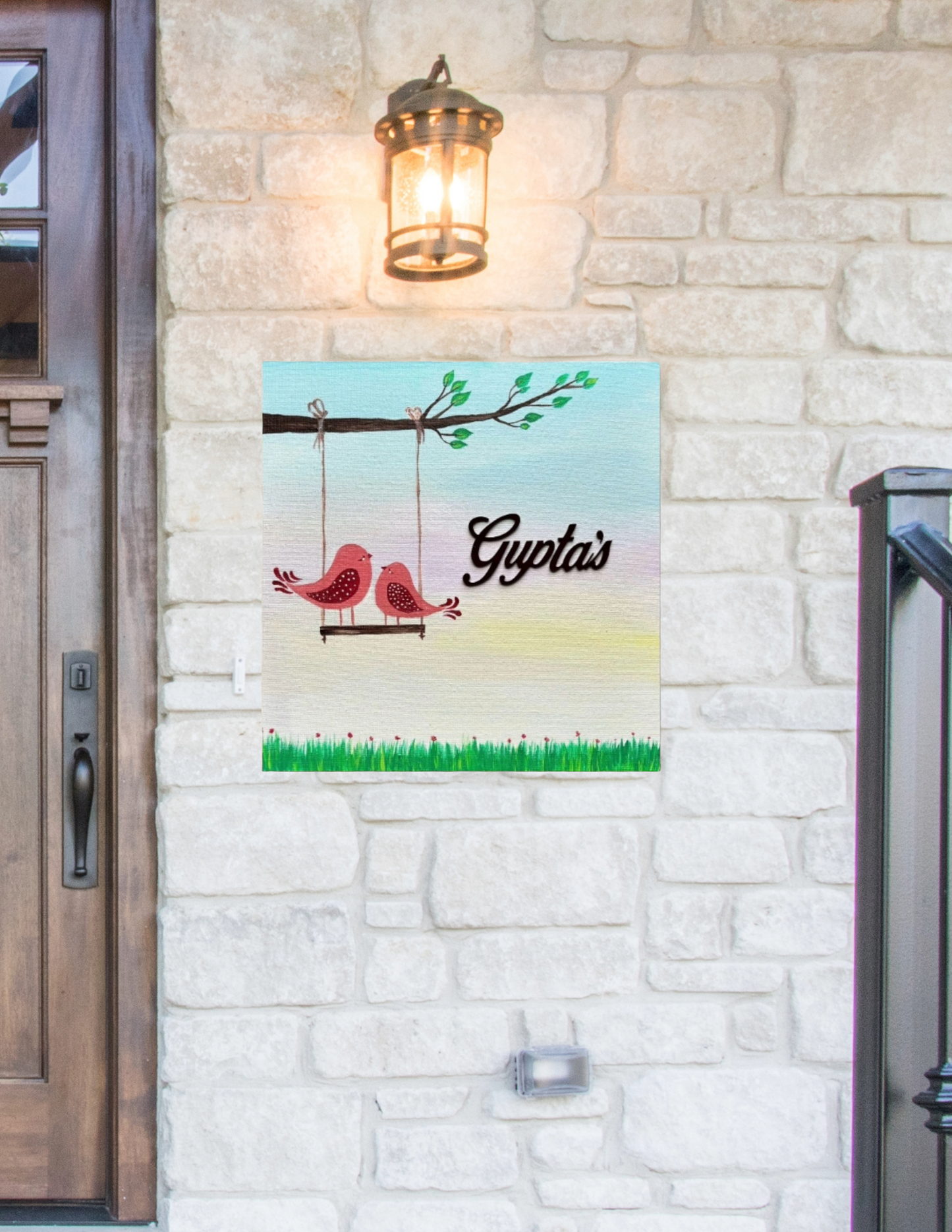 Cute Love Birds Nameplate