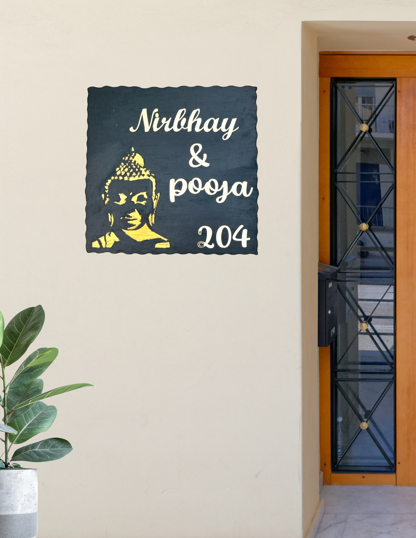 Buddha Blessing Nameplate