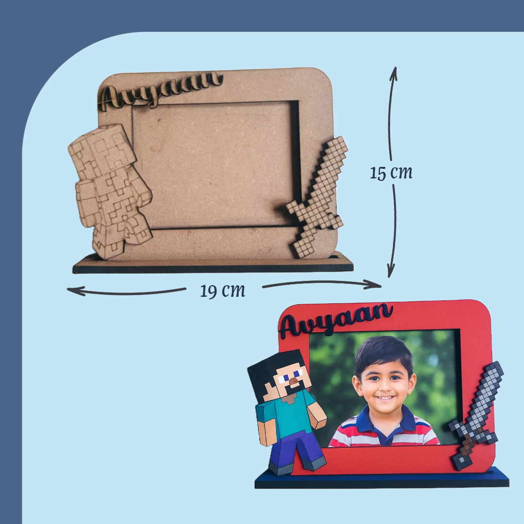Minecraft Theme Photo Frame DIY Kit