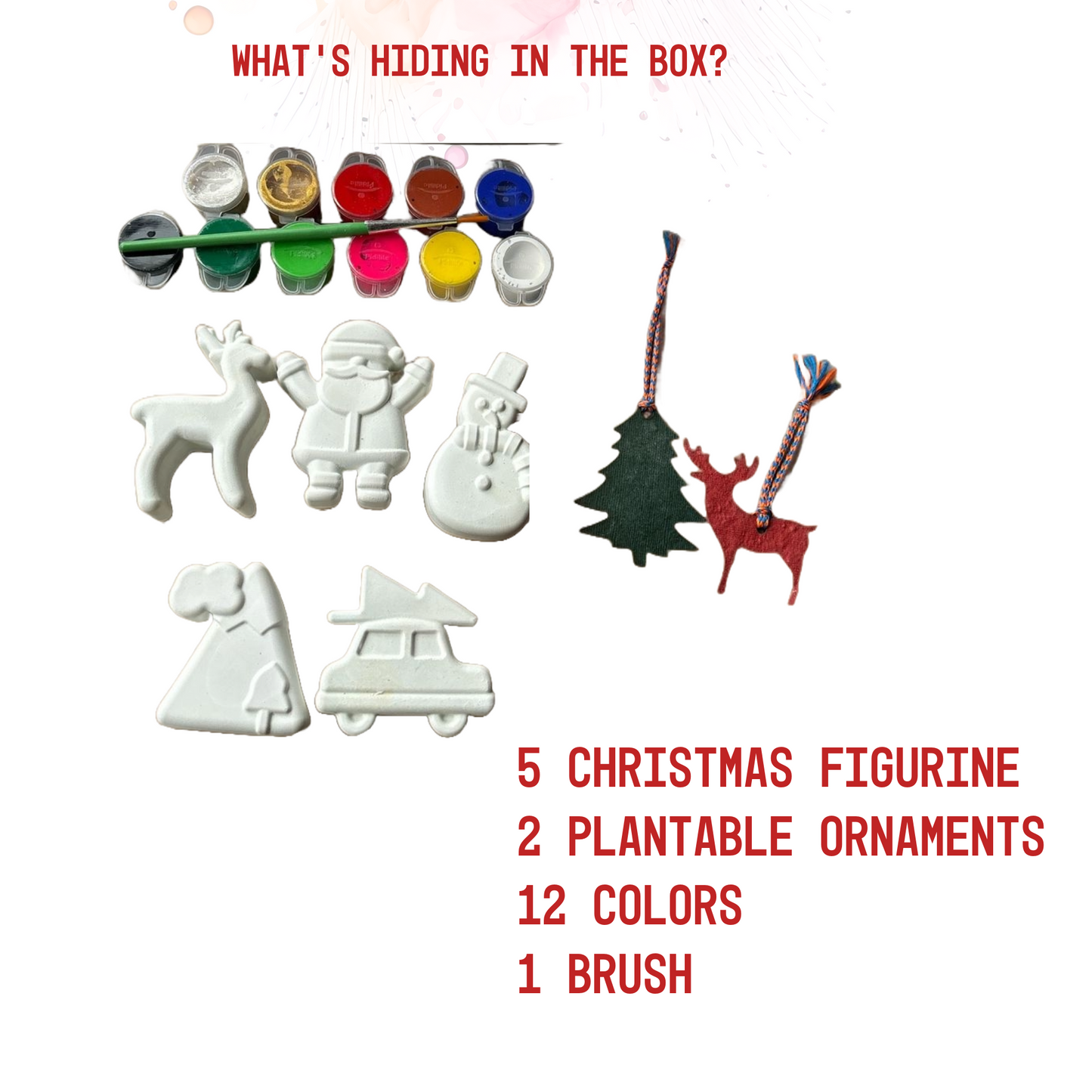 SPLASH DIY Christmas Figurine Coloring Kit