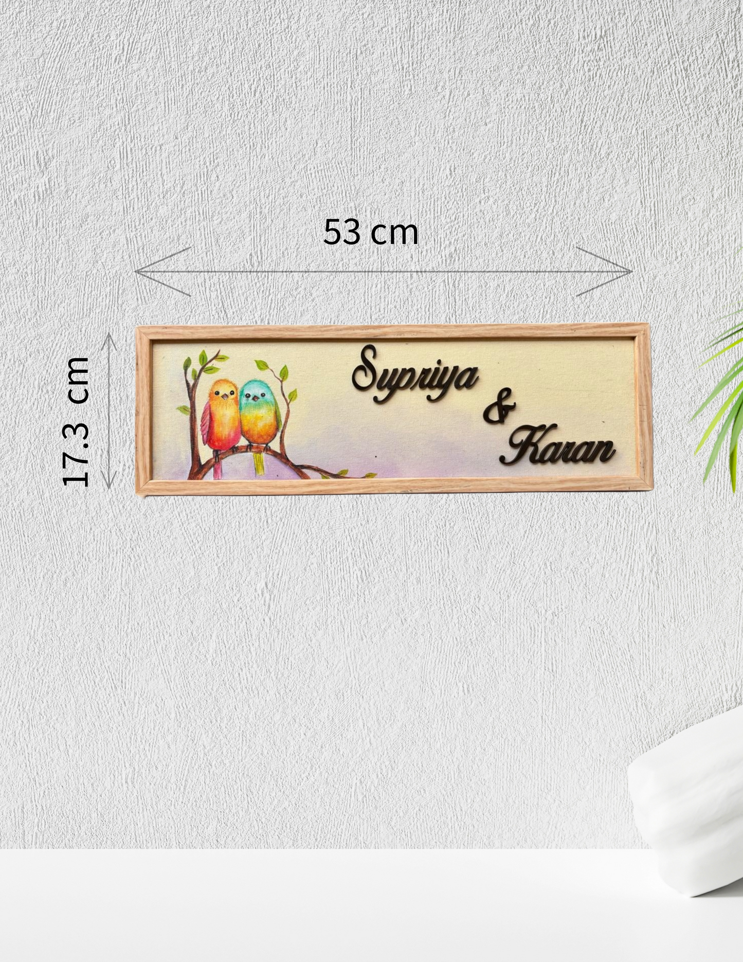 Love Birds Nameplate