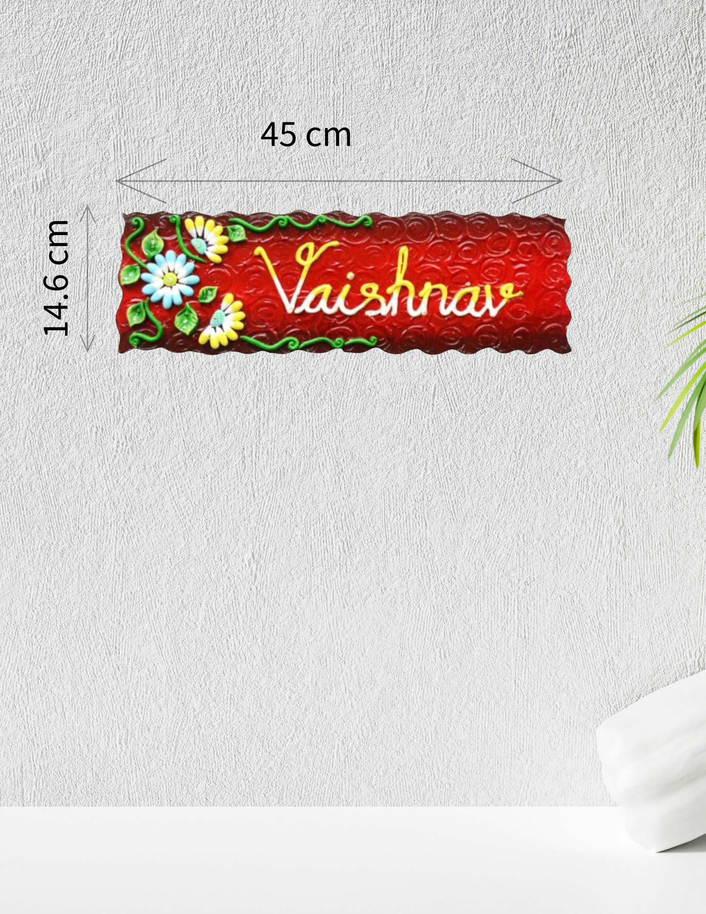 Floral Nameplate