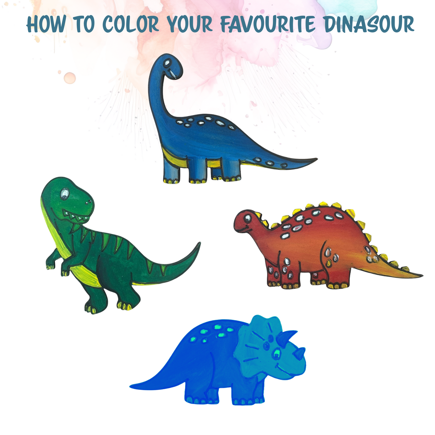 Dinosaur Fridge Magnet DIY Kit I SPLASH DIY Kit