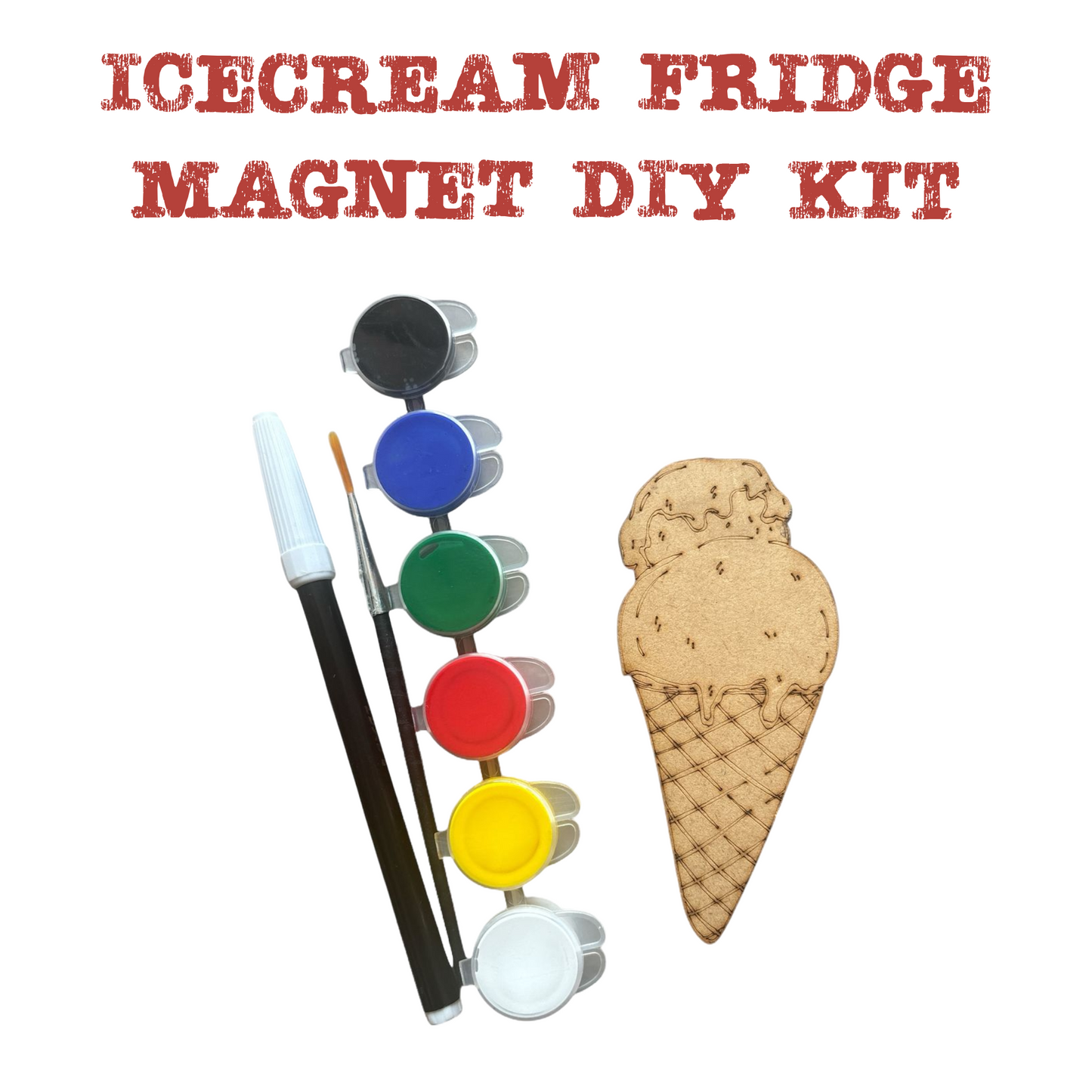 Icecream Fridge Magnet DIY Kit